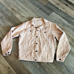 Elia Cher pink demin jacket size 4-6